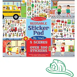 Набір наліпок Melissa & Doug Моє місто багаторазові (MD19114) - мініатюра 2
