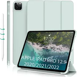 Чохол-книжка BeCover Tri Fold Soft TPU Silicone для Apple iPad Pro 12.9 2020/2021/2022 Light Green (711738) - мініатюра 2