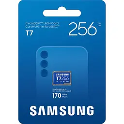 Карта пам'яті Samsung MICRO SDXC T7 256GB, U3, V30, A2 до 170 Мб/с (MB-MB256T/WW) - мініатюра 4