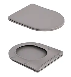Унітаз підвісний Qtap Robin Ultra Quiet, з сидінням Slim Duroplast/ Soft-close/ Quick relase QT13332381АSSG - мініатюра 7