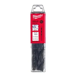 Свердло по металу HSS-R MILWAUKEE DIN338, діаметр 12,0х151х101мм, (5шт), пластикова коробка