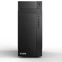 Корпус 2E ALFA Black, без БЖ, Mid Tower, для ATX / Micro ATX, 1хUSB 3.0, 2хUSB 2.0, 191x418x358 мм, 2.5 кг (2E-E185) - мініатюра 4