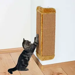 Дряпка Trixie для котів настінна кутова сизаль/плюш бежева 32x60 см - мініатюра 2