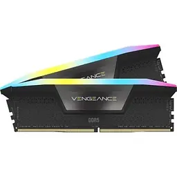 Модуль пам'яті для комп'ютера DDR5 64GB (2x32GB) 5600 MHz Vengeance RGB Corsair (CMH64GX5M2B5600Z40K) - мініатюра 2