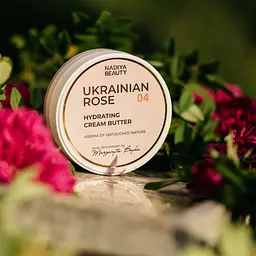 Зволожуючий крем-баттер для обличчя та тіла Ukrainian Rose 120 мл - мініатюра 3