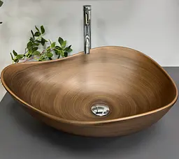Умивальник VBI Trimonti накладний 51x40 см brown VBI-016106 - мініатюра 5