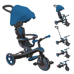 Велосипед дитячий Globber Explorer Trike 4 в 1 синій (634-100) - мініатюра 2