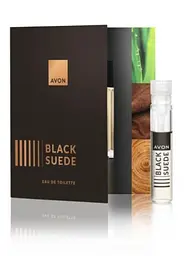 Листівка з пробним зразком туалетної води Avon Black Suede для нього, 0,6 мл - мініатюра 1