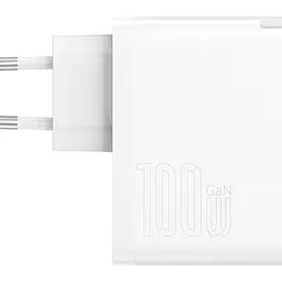 Зарядний пристрій Baseus GaN5 Pro Fast Charger C+U 100W White - мініатюра 2
