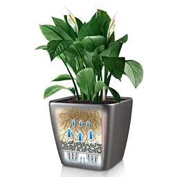Вазон Lechuza Quadro Premium LS, 32 л, білий (16180) - мініатюра 9