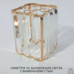 Настінний світильник бра ROSYNKA S 97x185x227 Золотий для лампи Е14 ESLLSE - мініатюра 7
