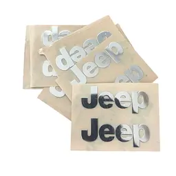 Наклейка з логотипом Jeep метал, на клейкій стрічці 1шт (універсальна)