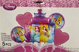 Набір фольгованих кульок " Disney Princess " 5 шт святкові декорації - мініатюра 2