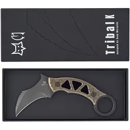 Ніж Fox Tribal K Black Blade Titanium Bronze - мініатюра 3