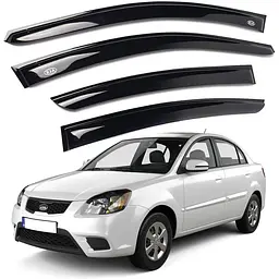 Дефлектори вікон вітровики Kia Rio Седан 2005-2011 Voron Glass