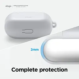 Чохол Elago Hang Silicone Case Nightglow Blue для Airpods 3rd Gen білий (EAP3HG-HANG-LUBL) - мініатюра 4