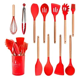 Набір кухонного приладдя силіконовий Kitchen Set RB-2239 сірий (12 предметів) - мініатюра 2