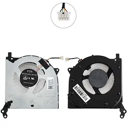Вентилятор для ноутбука LENOVO Legion 5 15ARH05 (GPU FAN) 5 15IMH05H (DC28000FBF1) (Кулер)