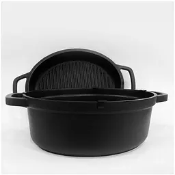 Каструля з кришкою сковорідкою антипригарна гриль Maestro 26 x 21 см 3.3л MR-4126 литий алюміній