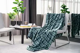 Плед Ardesto Fleece 160х200 см клітинка зелена (ART0702PB) - мініатюра 5