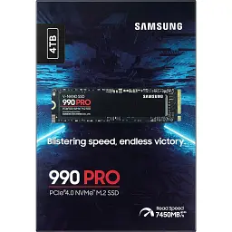 Накопичувач SSD M.2 2280 4TB 990 PRO Samsung (MZ-V9P4T0BW) - мініатюра 5