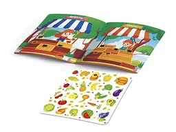 Набір для творчості Vladi Toys з наліпками. Овочі та Фрукти VT4206-50 Різнокольоровий shop (4820234766888) - мініатюра 2