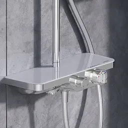 Душова система з виливом Damixa Scandinavian Pure з полицею хром 947760000 - мініатюра 4