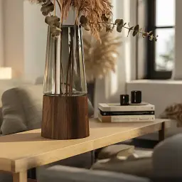 Ваза для квітів та декору Yiwu Wooden 2 л HP-19-161-1 - мініатюра 2