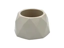 Горщик для квітів ELIF PLASTIK 500 мл GEO 14,5 × 8,5 см сірий