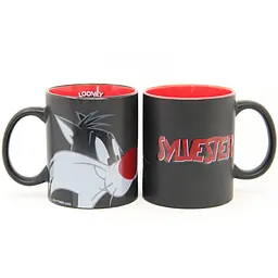Чашка керамічна Warner Bros Циліндр Color mix Looney Tunes Sylvester 350 мл (55001626) - мініатюра 4