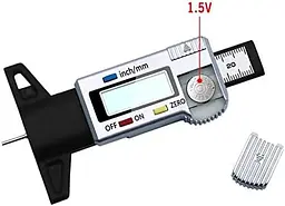 Цифровий глибиномір протектора шин 0–28 мм з LCD дисплеєм, точність 0.01 мм - мініатюра 4