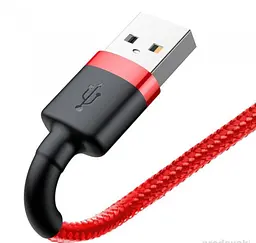 Кабель Baseus Cafule Series Cable USB to Lightning 2A 3m CALKLF-R09 Red - мініатюра 4