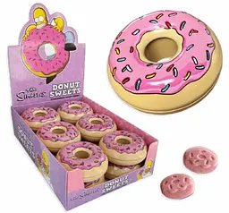 Цукерки The Simpsons Donut Sweets Strawberry Candy 42г - мініатюра 5