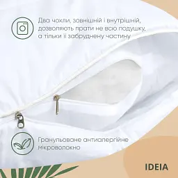Подушка Ideia Air Dream Premium 70х50 см білий (8-11635) - мініатюра 5