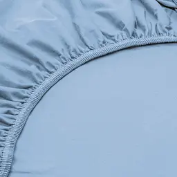 Простирадло на резинці Home Line трикотаж 90х200 см сіро-блакитний (202477)