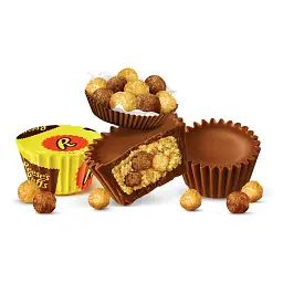 Цукерки Reese's Milk Chocolate Peanut Butter Stuffed With Peanuts Crunchy Miniature Cups 272 г - мініатюра 2