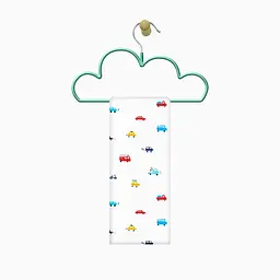 Пелюшки фланелеві Cosas Little Cars 80х100 см, білі - мініатюра 4