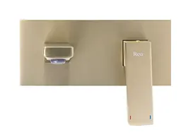 Змішувач для умивальника Rea Joe + BOX прихованого монтажу brushed gold REA-B3620 - мініатюра 4