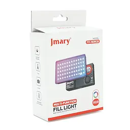 Накамерний надпотужний відеосвітло Jmary FM-180RGB, 20 Вт, RGB, CRI 95+1800-9000К, вбудований аккум 3300mAh, 128x78x26мм, Box - мініатюра 2