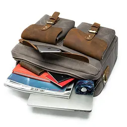 Портфель мужской Vintage 38х28х9 см sum0012231 - миниатюра 9