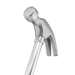 Столярний молоток із цвяходером 450 г, з металевою ручкою INTERTOOL HT-0224 - мініатюра 3