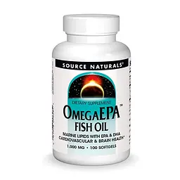 Концентрована Омега-3 1000 мг - 100 софтгель Source Naturals