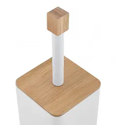 Йоршик для унітазу Yoka Amba White Bamboo PD.AMBA-WHT, Білий матовий - мініатюра 2