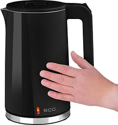 Електрочайник ECG RK 1702 Safe to Touch Black - мініатюра 2