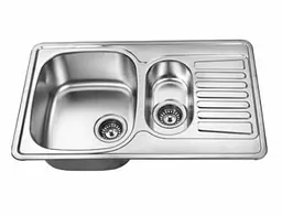 Мийка кухонна Kraft 7850-15BE подвійна 780х500х180 мм Satin 110х0,8 мм Satin 30412