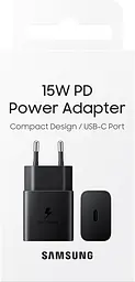 Зарядний пристрій Samsung 15W EP-T1510NBEGEU швидкий адаптер чорний - мініатюра 4