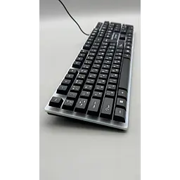 Повнорозмірна мембранна клавіатура провідна XSTRIKE X-1080 RGB USB із трьохмовною розкладкою UA/EN/RU та РГБ підсвічуванням та ніжками підключення USB-A 104 клавіші Чорний з сірим - мініатюра 5