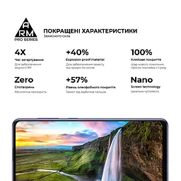 Захисне скло на Samsung Galaxy A21s (A217) з олеофобним покриттям, Pro, повне проклеювання, антистатичний і пиловідштовхуючий шар, 9H, самоклеючеся, 2.5D, на весь екран, антистатичний клей, ArmorStandart (ARM56252-GPR-BK) - мініатюра 4