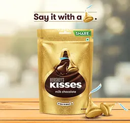Шоколадні цукерки Hershey's Kisses Milk Chocolate 100.8г - мініатюра 3