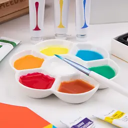 Палітра для акварелі SINOART Квітка, порцеляна, діаметр 15 см - мініатюра 6